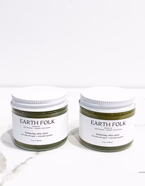Balancing Facial Salve, Organic Face Moisturizer for Fussy Skin, Natural Skincare, Organic Skincare, Face Cream, Clear Skin (1 Fluid ounces) 2pcs
